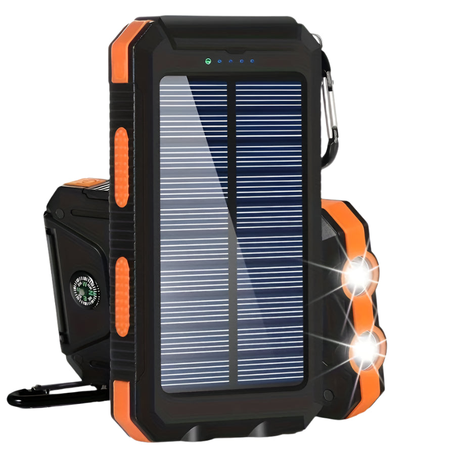 NNETM 10000mAh Portable Solar Power Bank with Dual USB-0