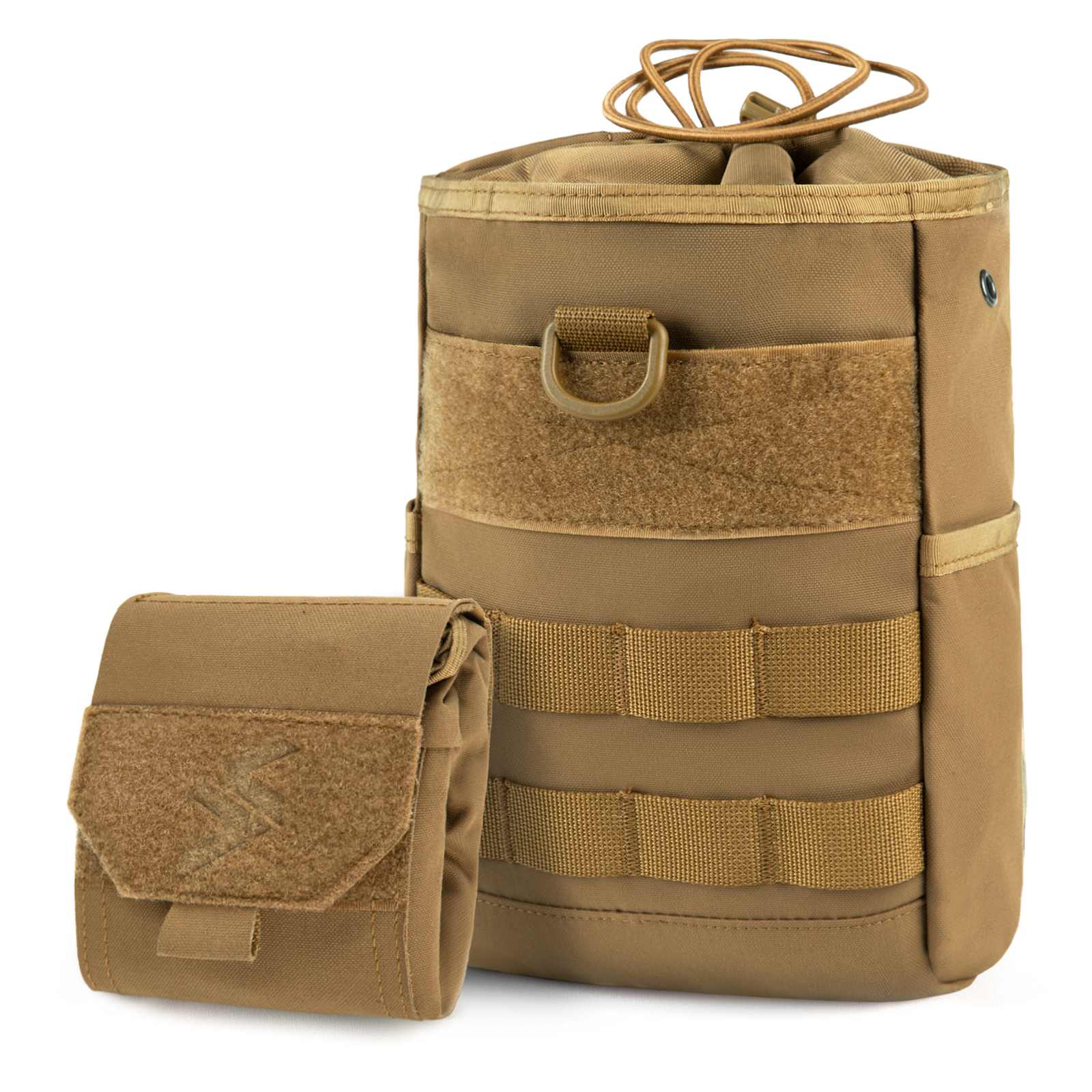 Tactical Dump Pouch Molle Storage Bag Tactical Waist Bag, Drawstring Folding Magazine Dump Bag-6