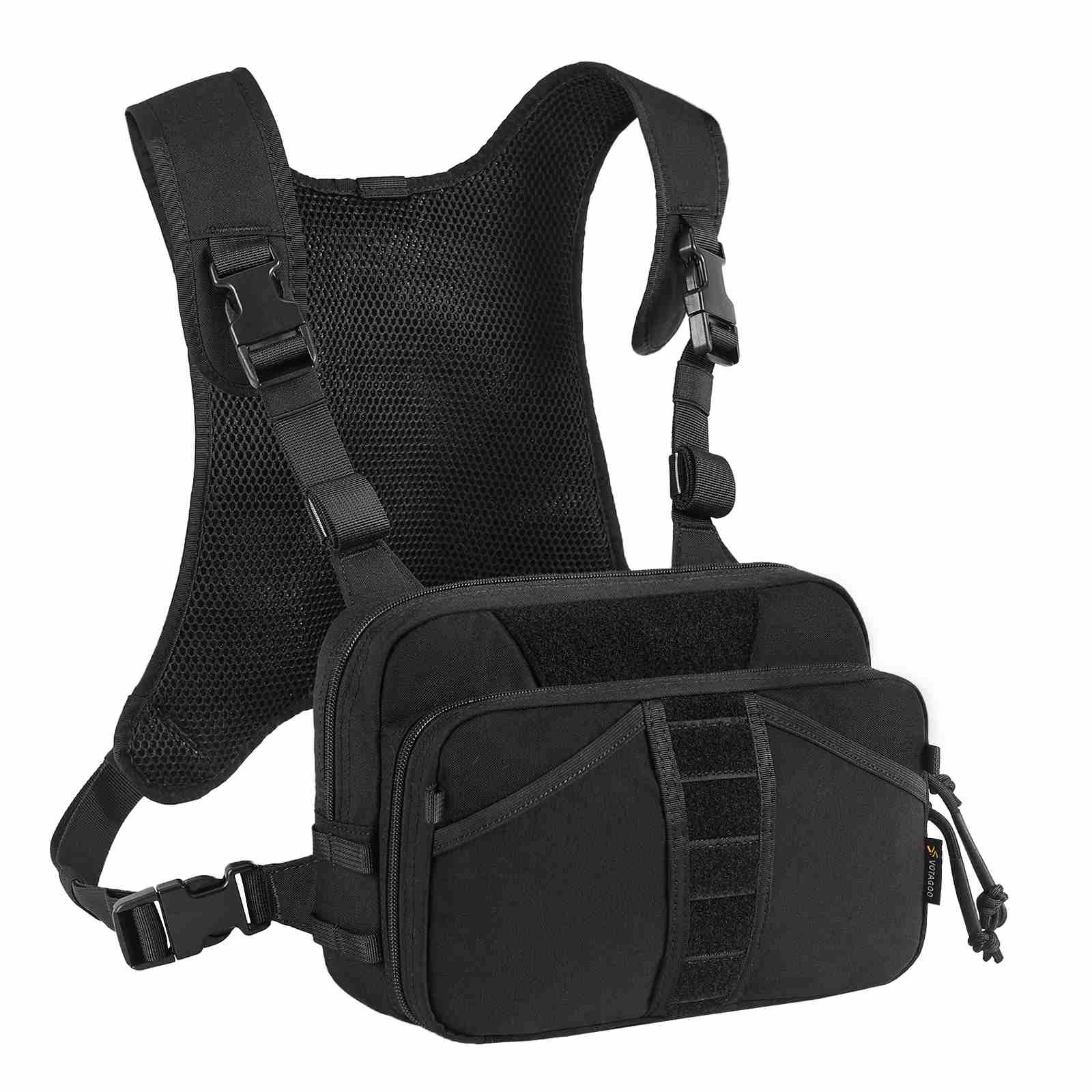 Votagoo Fishing Chest Pack, Fly Fishing Bag for Men and Women, Tackle and Fly Boxes Storage Pack, Hunting Binocular Pack-5