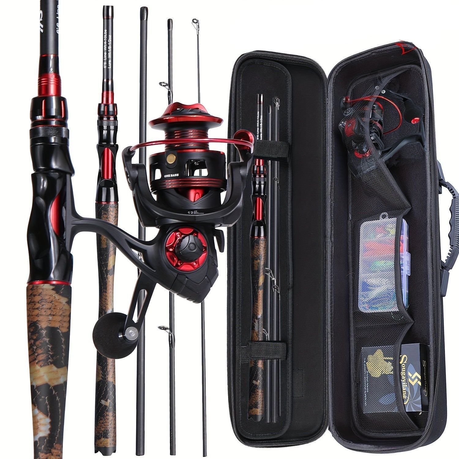 NNETM Fishing Rod Reel Combo Carbon Fiber