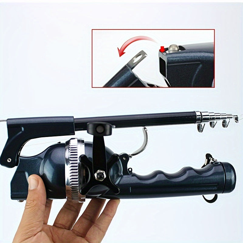 NNETM Fishing Rod with Built-in Reel and Line