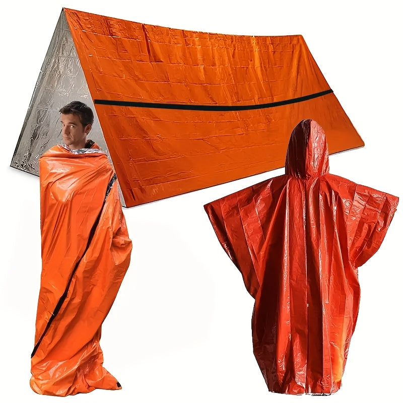 NNETM Outdoor Survival Camping Tent & Blanket Set (4 pcs)-1
