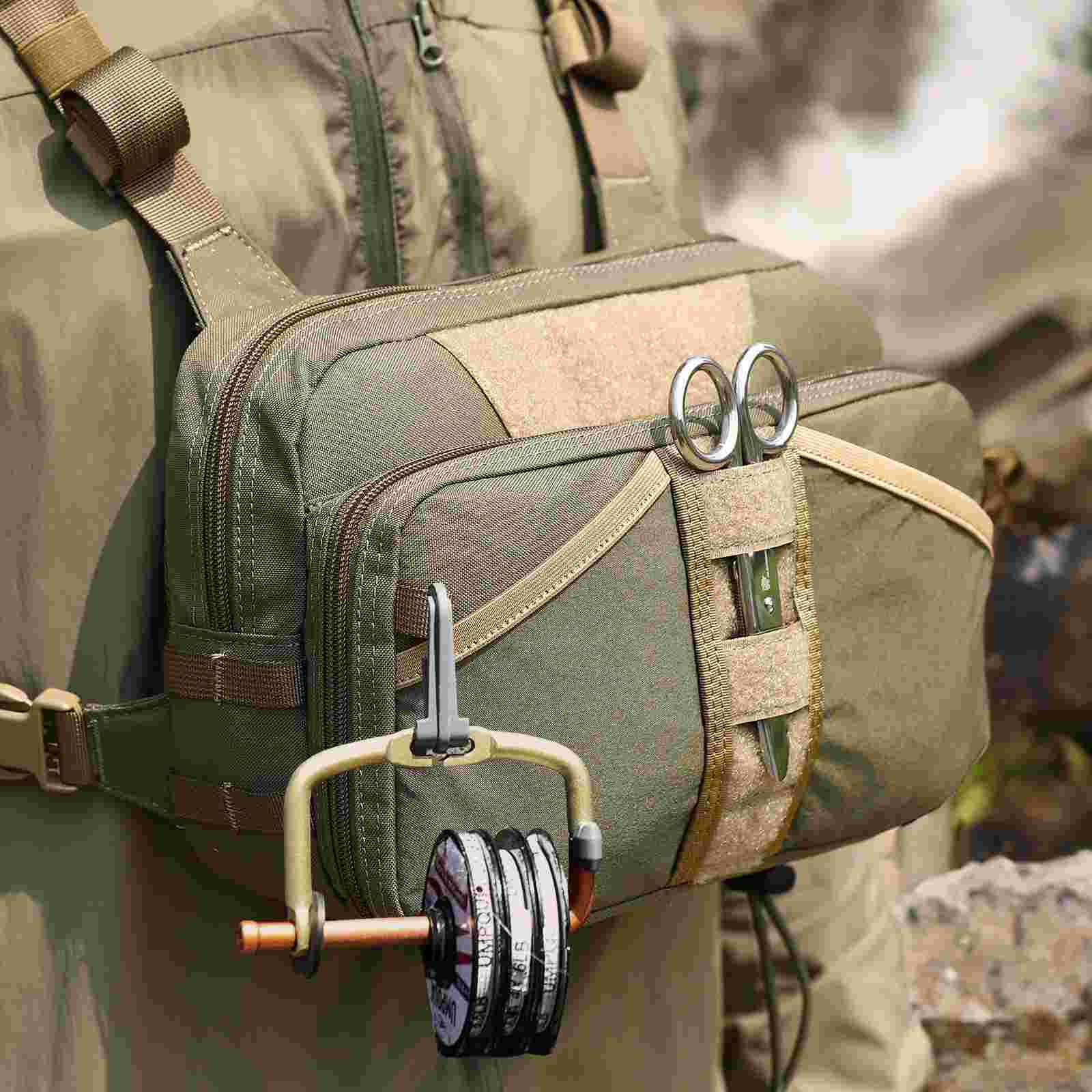 Votagoo Fishing Chest Pack, Fly Fishing Bag for Men and Women, Tackle and Fly Boxes Storage Pack, Hunting Binocular Pack-4