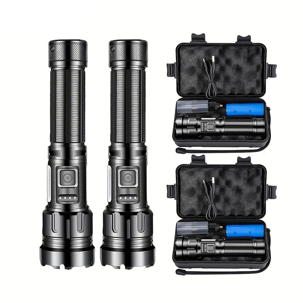 LED Flashlight with COB Work Light Rechargeable (5000LM)-0