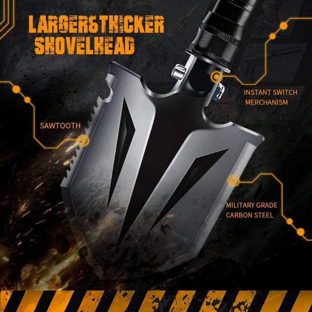 Military Adventure Portable Folding Survival Shovel-2