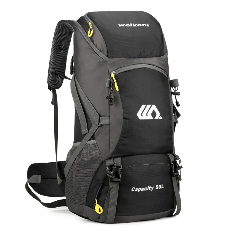 NNEOBA 50L Waterproof Travel Backpack Rucksack Black-0