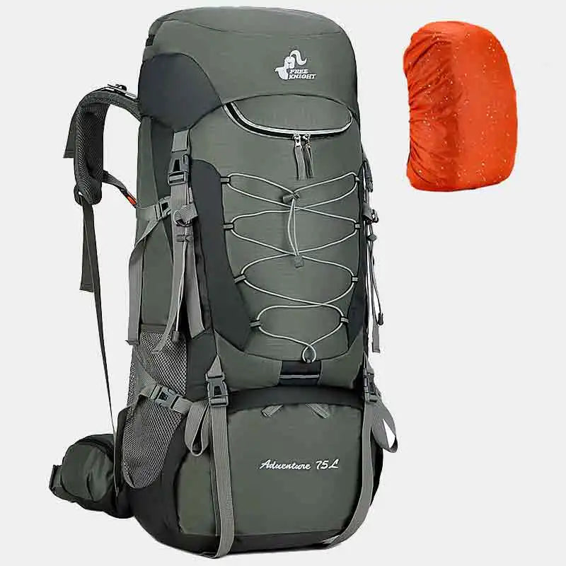 NNEOBA 75L Camping Backpack  Waterproof Rucksack Green-0
