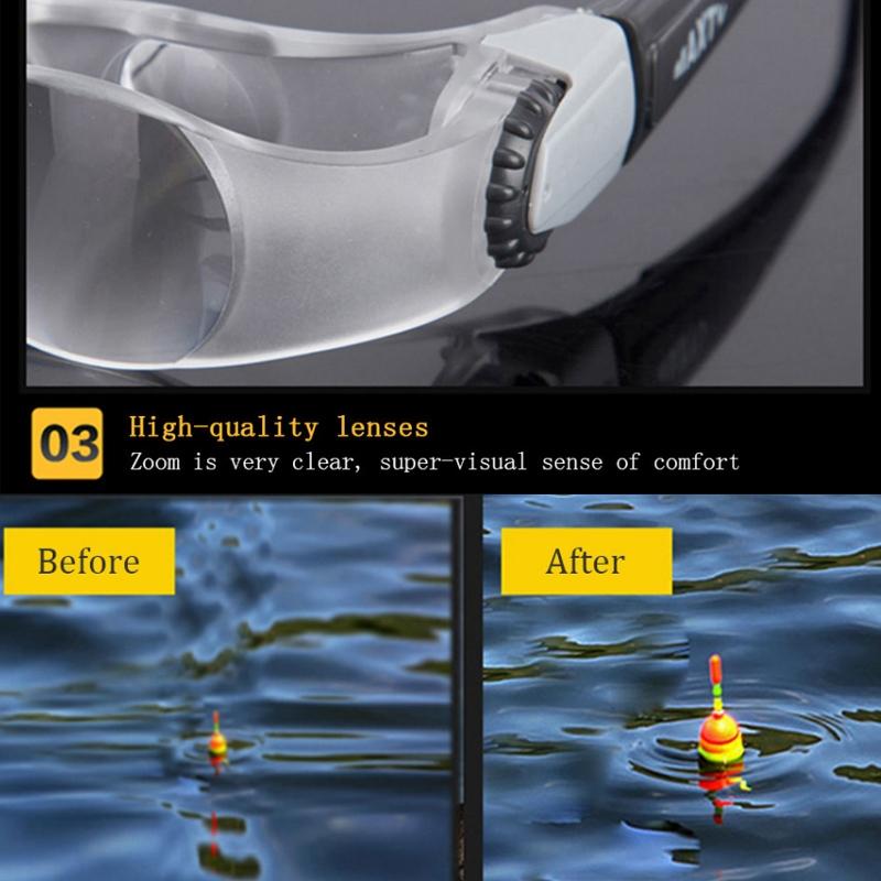 NNEIDS Adjustable Focus Fishing Telescope With Myopia Clip - Yellow & Gray