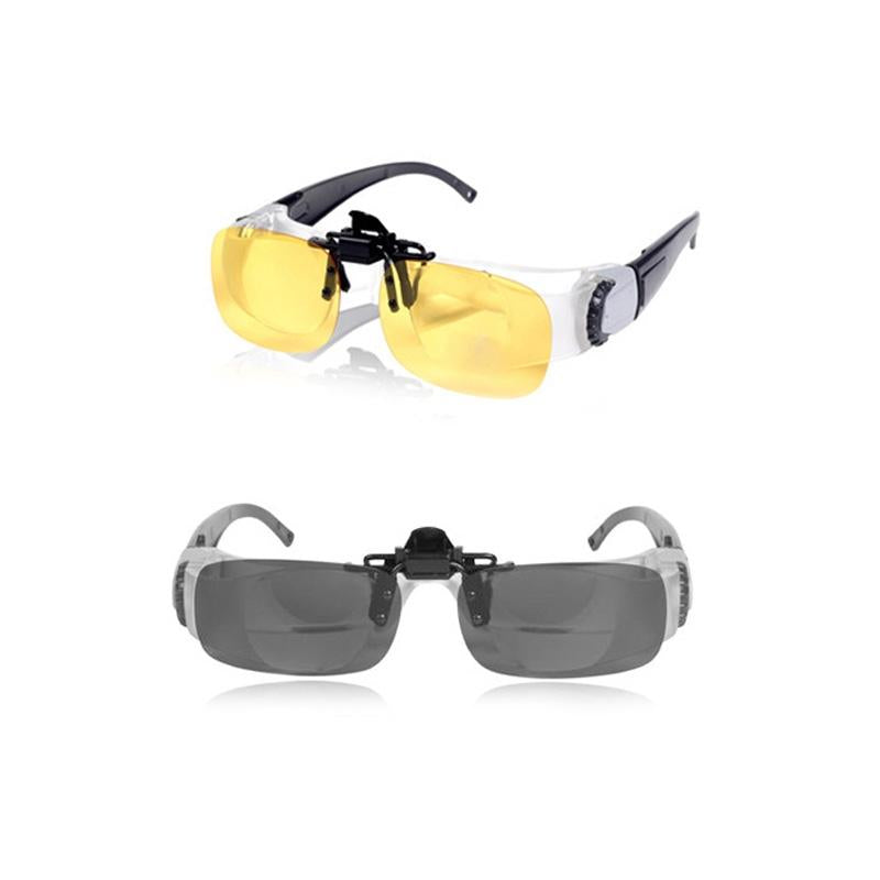 NNEIDS Adjustable Focus Fishing Telescope With Myopia Clip - Yellow & Gray