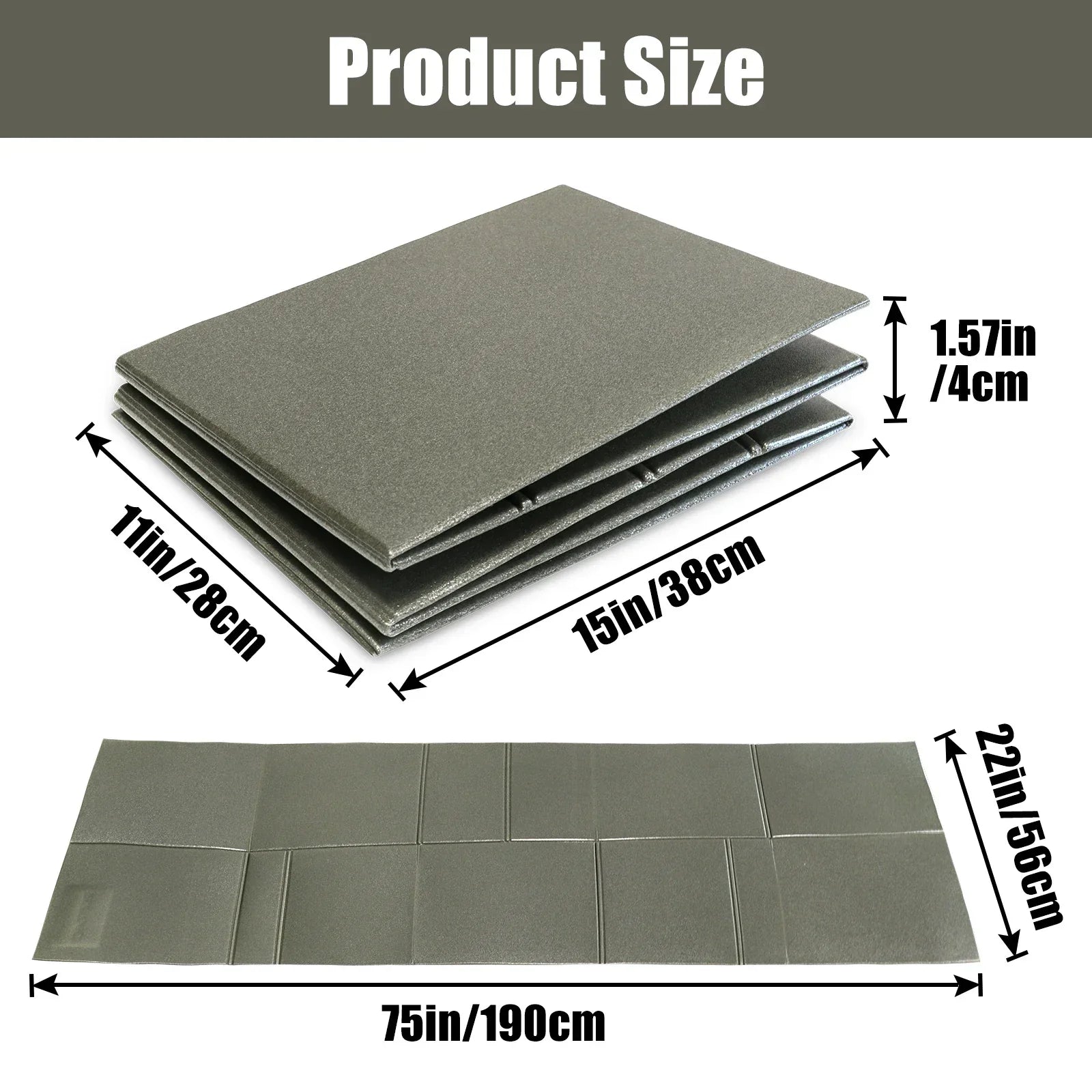 Tactical Foldable Sleeping Mat Waterproof for Outdoors-1