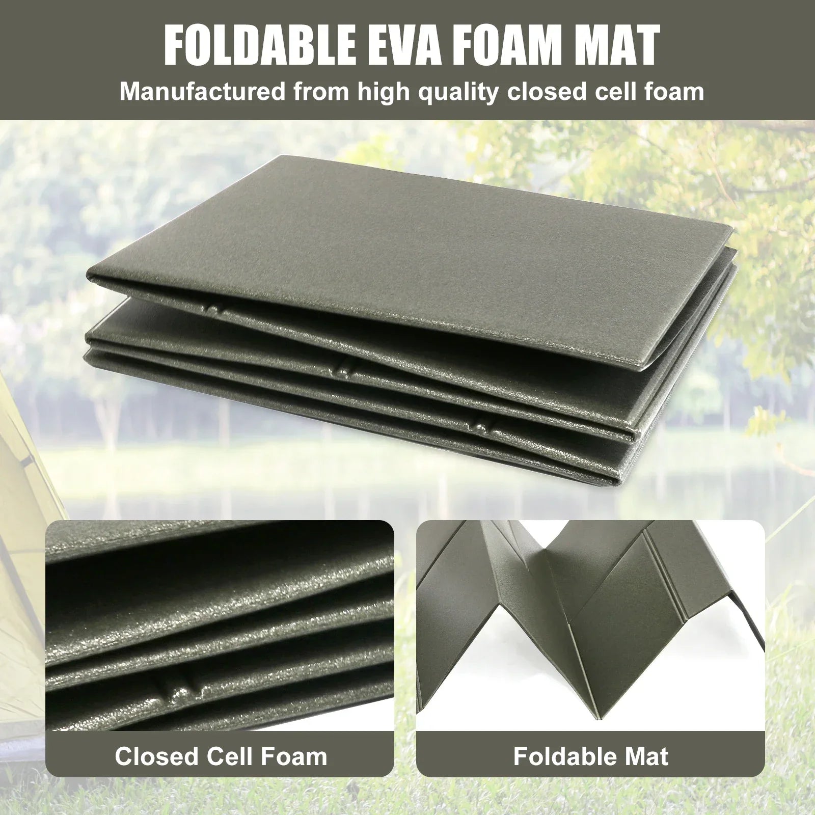 Tactical Foldable Sleeping Mat Waterproof for Outdoors-2