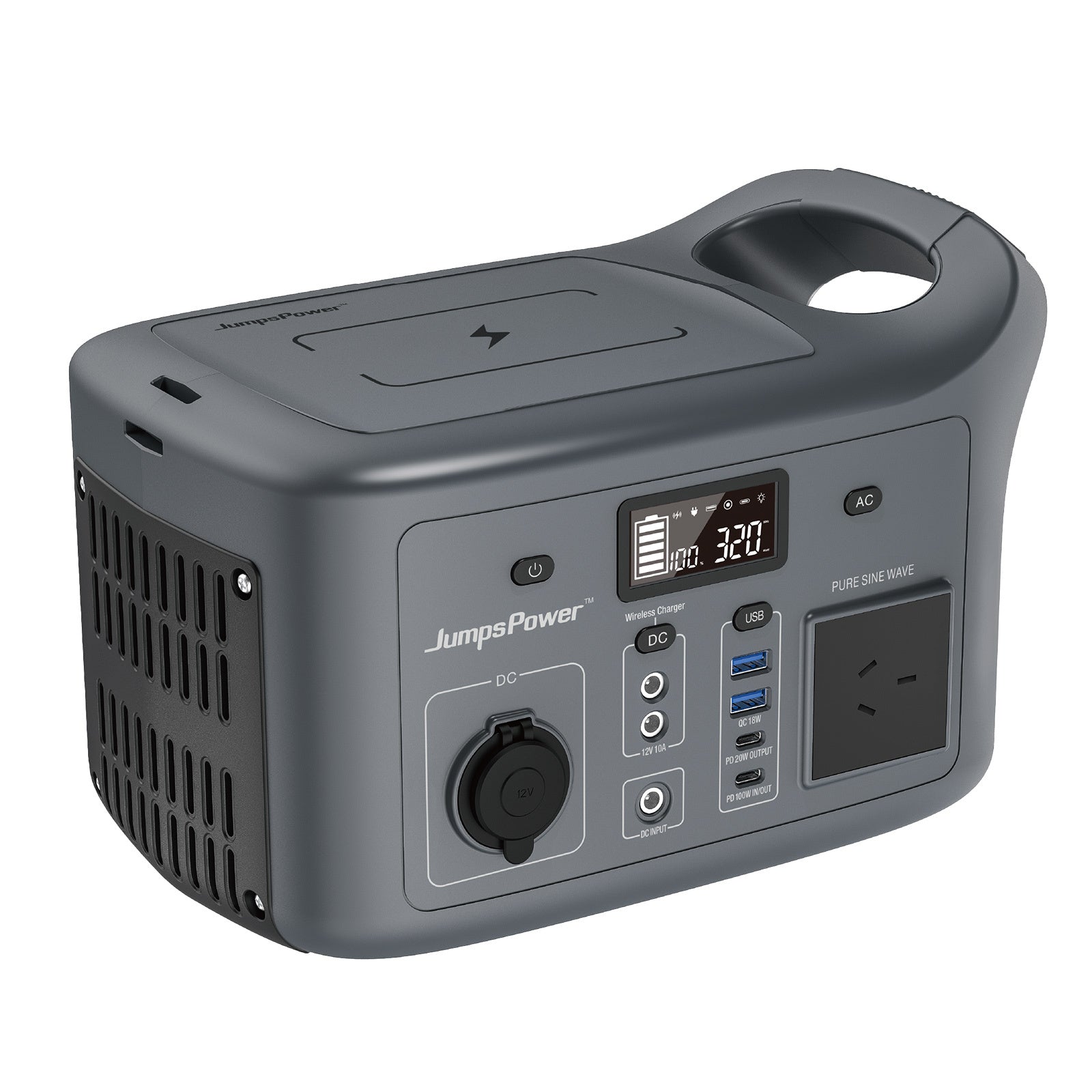 NNEDSZ 320W Portable Power Station JumpsPower Wireless Battery Charger 307Wh LED Light-0