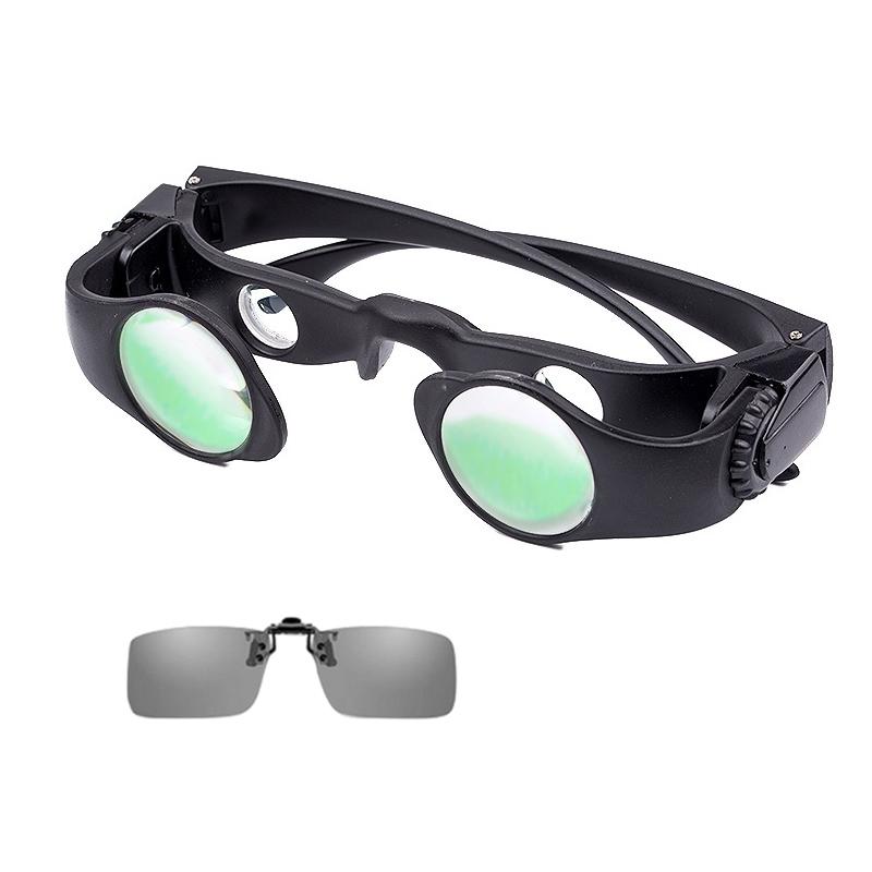 NNEDSZ Zoomable Fishing Binoculars - Gray Clip 8X Magnification-1