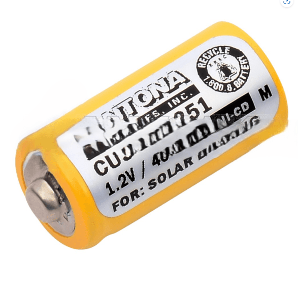 Dantona, Solar Lights Emergency Lighting Replacement  1.2V 400mAh, NiCd Battery-0