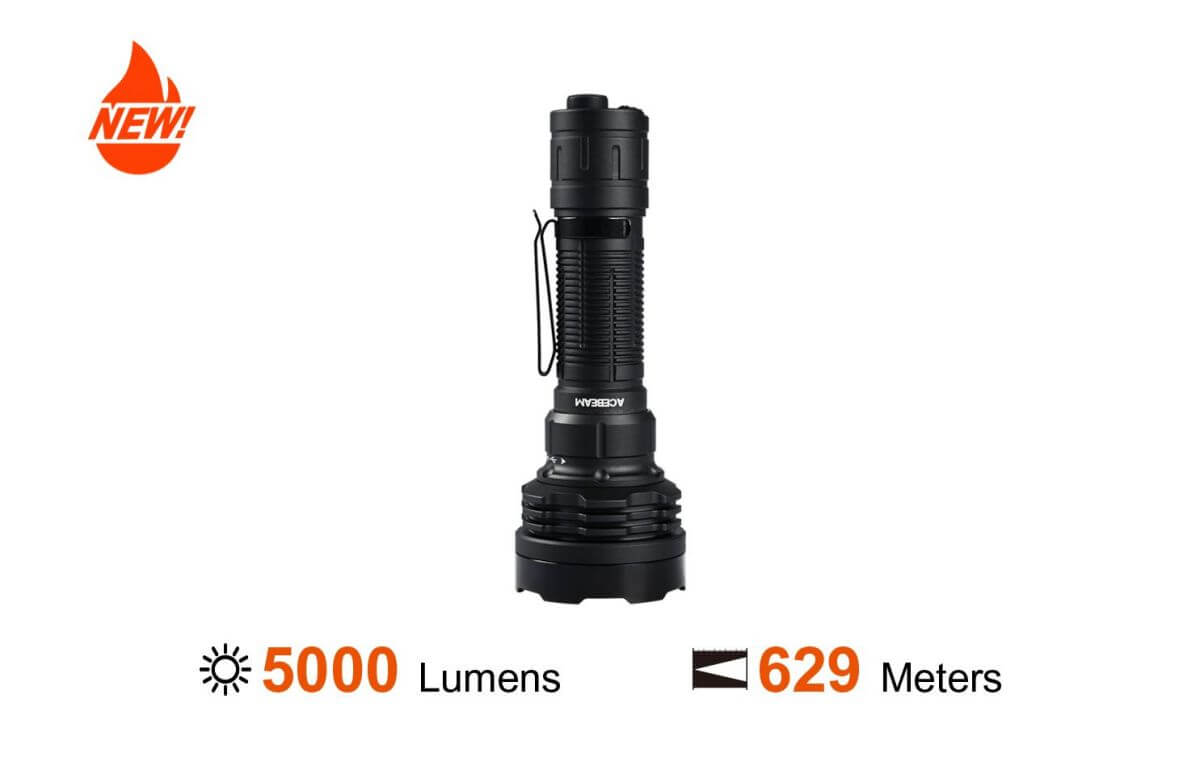 Acebeam Defender P18 5000 Lumen Rechargeable Tactical Flashlight-0