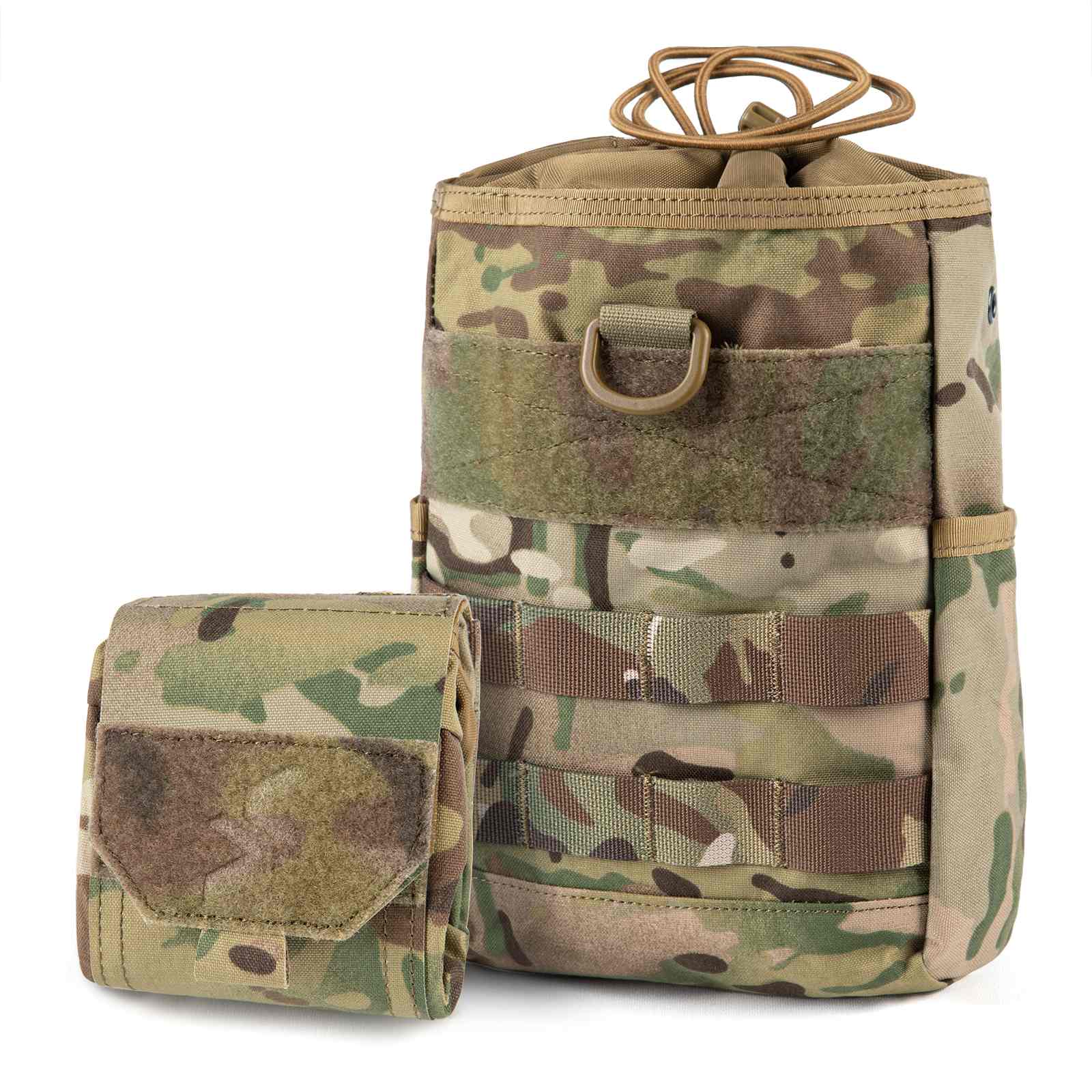 Tactical Dump Pouch Molle Storage Bag Tactical Waist Bag, Drawstring Folding Magazine Dump Bag-0
