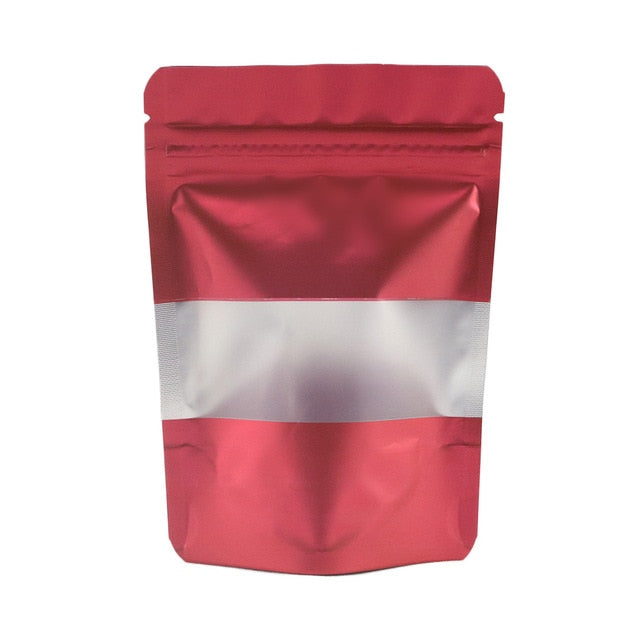 Reclosable Zip Lock Bags Kitchen Organizer Bags Stand Up Biscuits Pouches Eco Aluminum Foil Mylar Plastic Bags With Clear Window-6