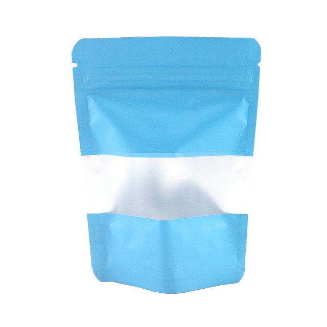 Reclosable Zip Lock Bags Kitchen Organizer Bags Stand Up Biscuits Pouches Eco Aluminum Foil Mylar Plastic Bags With Clear Window-8