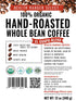 100% Organic Hand-Roasted Whole Bean Coffee (El Guapo Blend) 12oz, 340g
