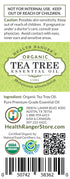 Organic Tea Tree Essential Oil 0.5oz (15ml)