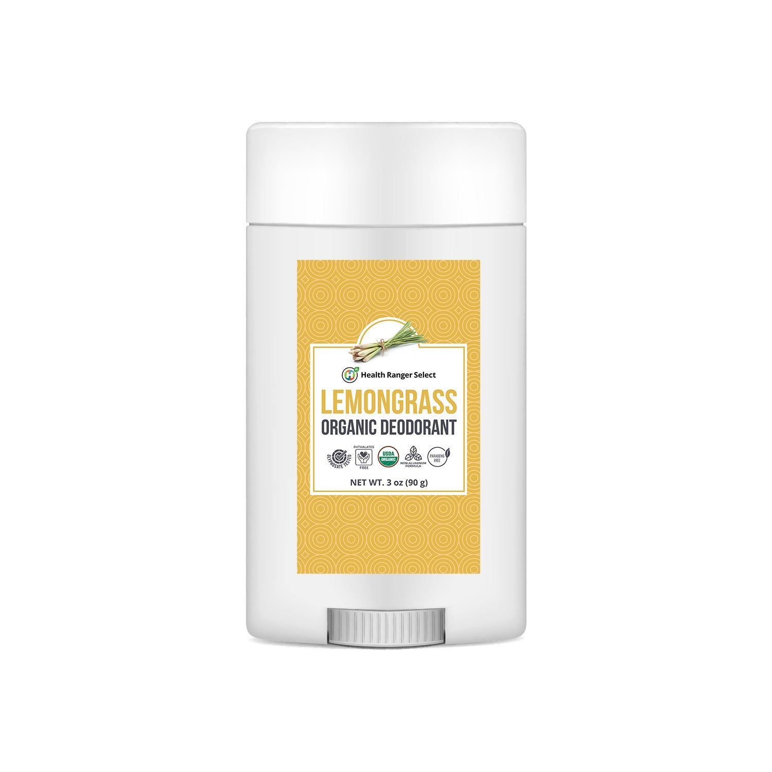 Organic Lemongrass Deodorant 3oz (90g)