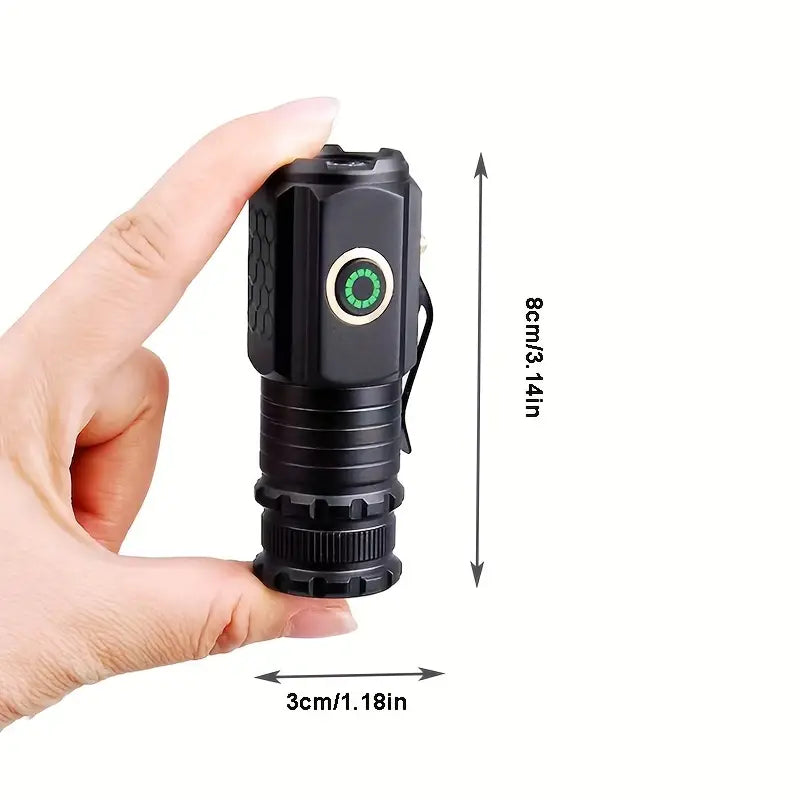 NNETM 2000LM USB Rechargeable LED Flashlight - 5 Modes, Waterproof, Lightweight-4