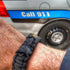 First Responder Strap - Police LEO backup duty gear w/ light, cuff key, seatbelt cutter, compass.