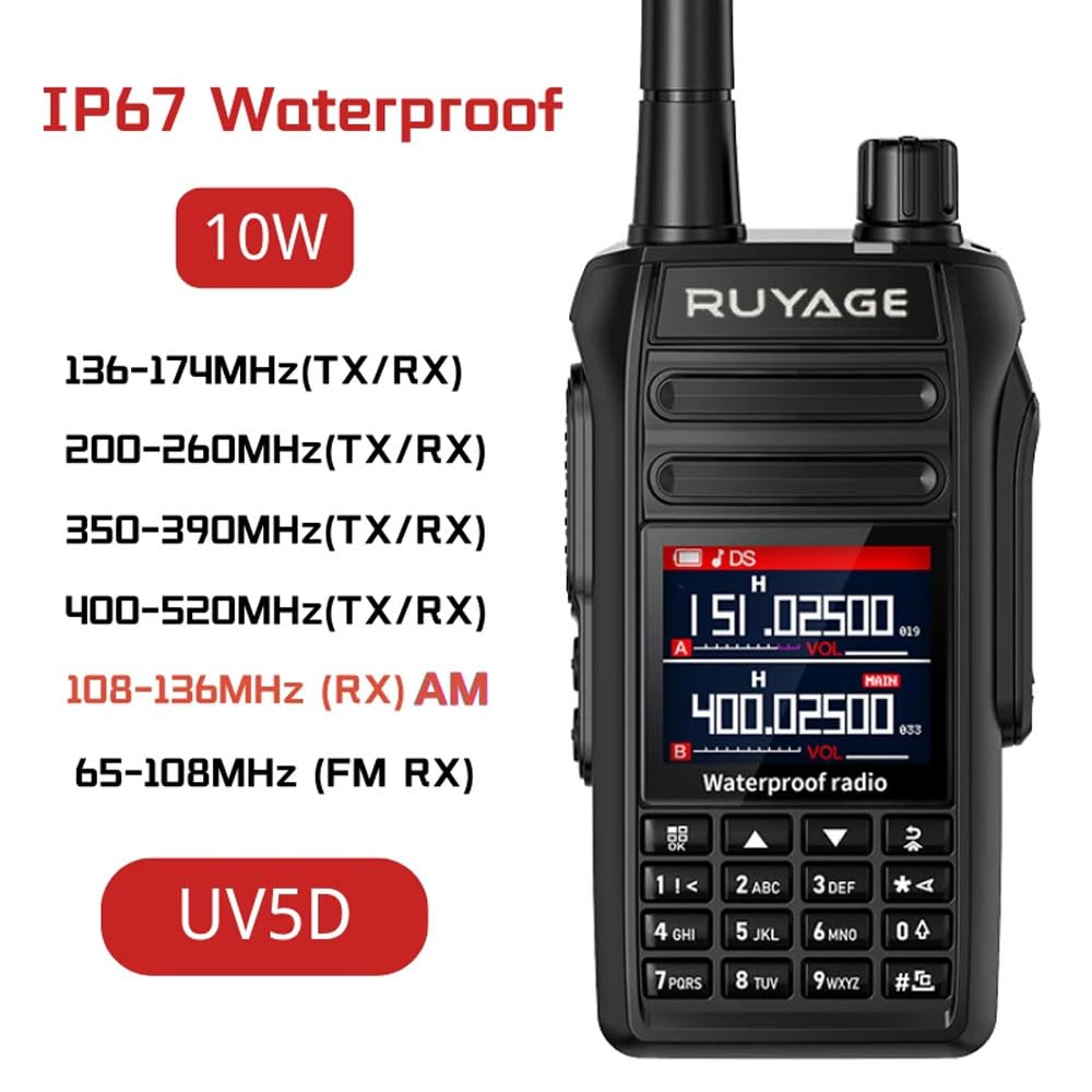 Ruyage Radio Waterproof Walkie-Talkie(UV5D)