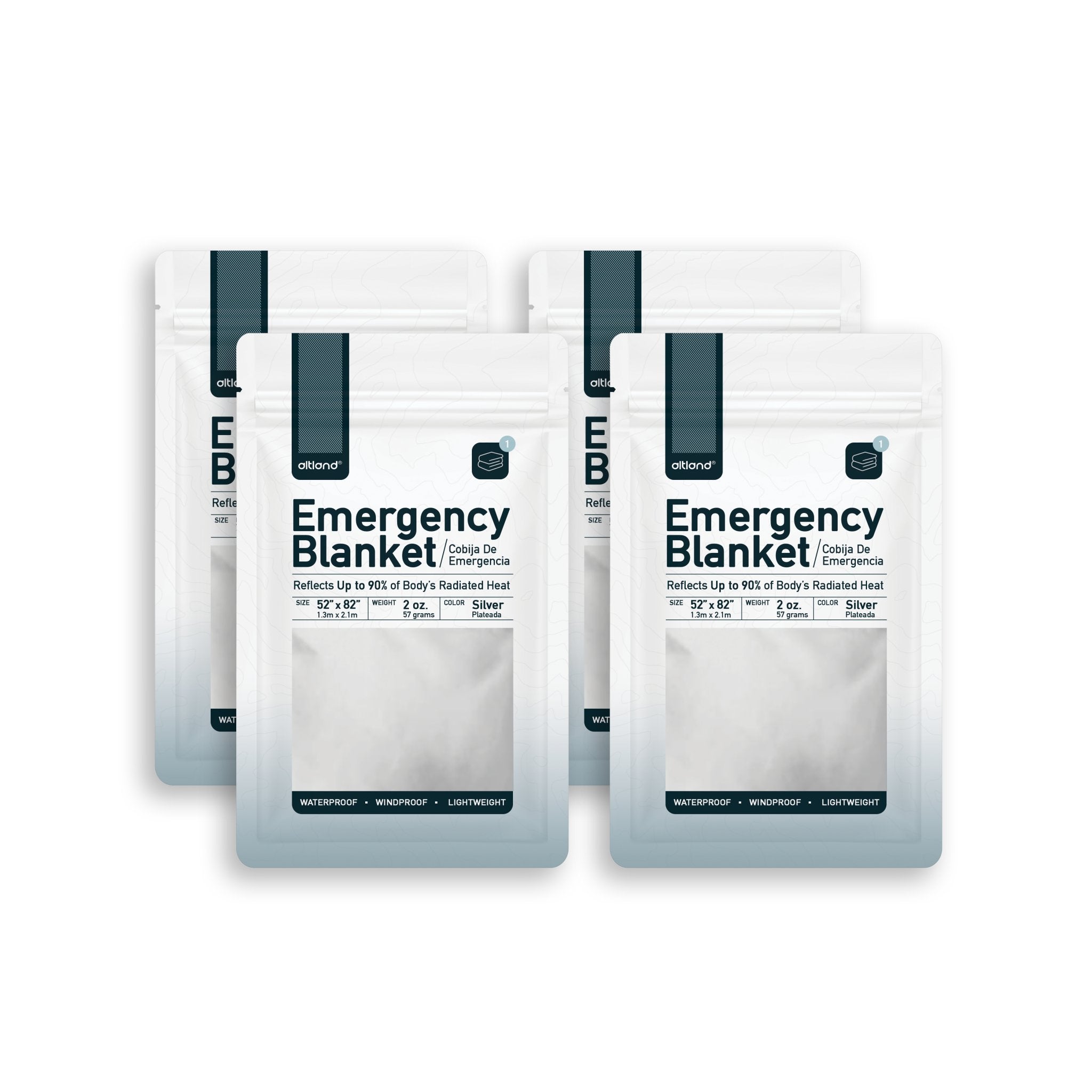 4 Pack of Emergency Blankets-1