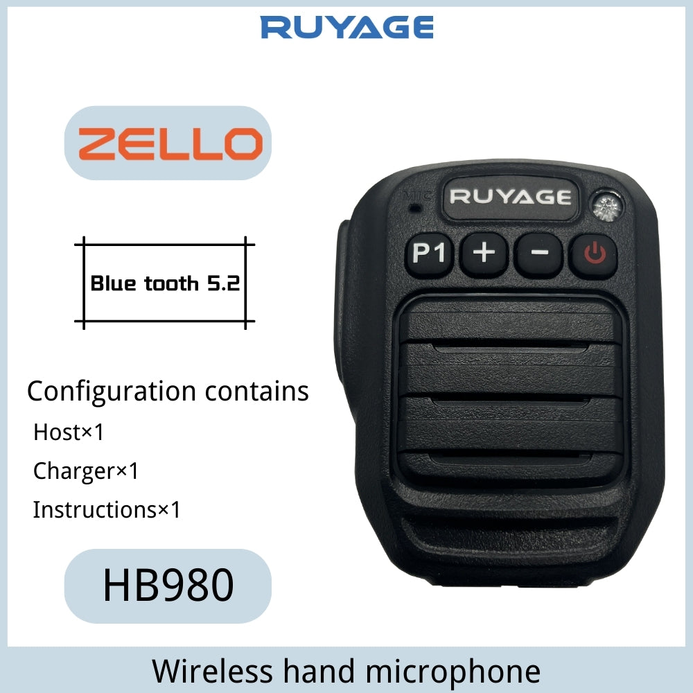 Ruyage Radio Zello Bluetooth Handheld Microphone(HB980)