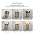 Portable Wood-Burning Camping Stove Silver-4