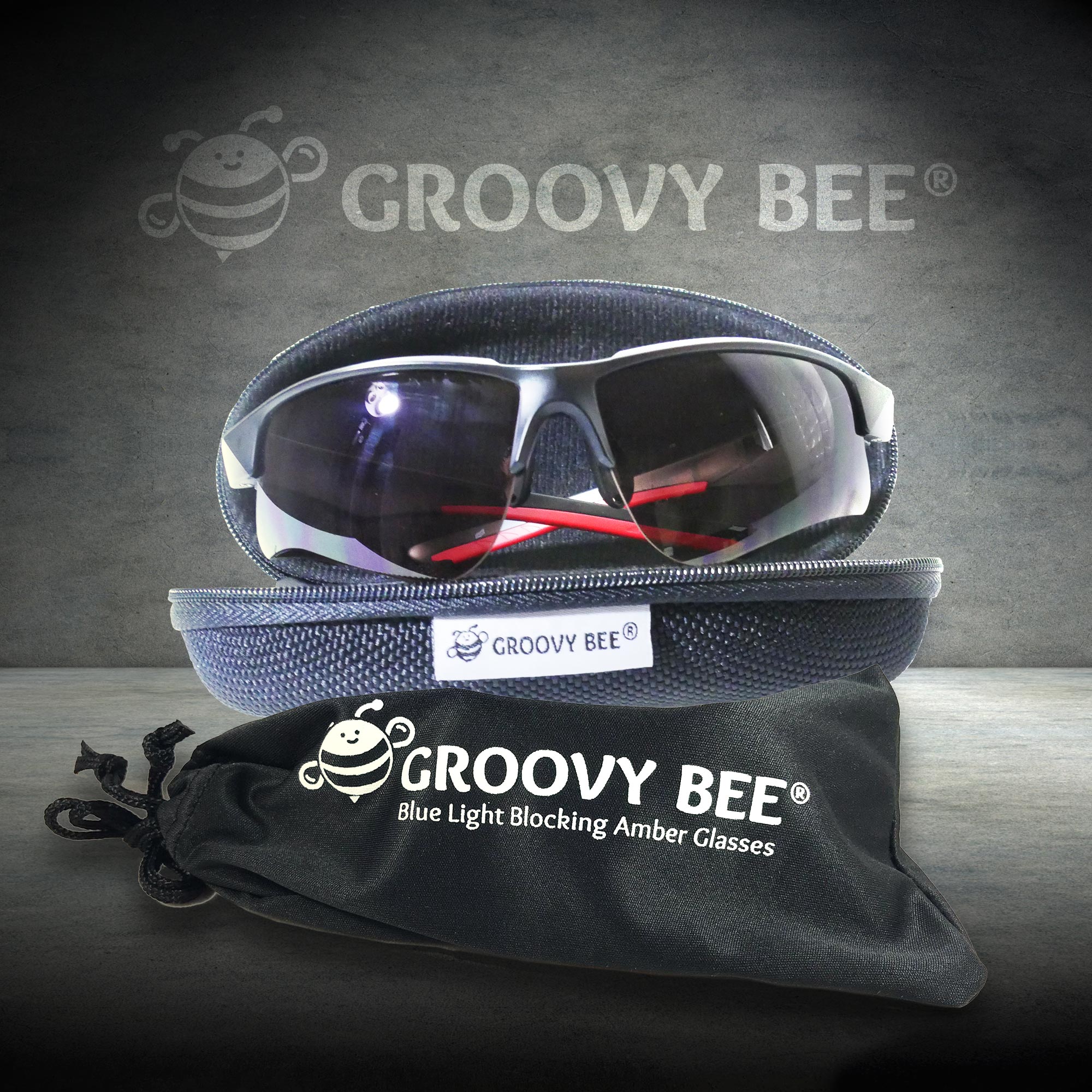 Groovy Bee® Blue Light Blocking Amber Glasses