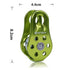 XINDA XD-8610 Single Fixed Pulley Mountaineering Rope Climbing Rappelling Survival Equipment(Green)