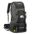 50L Waterproof Travel Backpack Rucksack Black-0