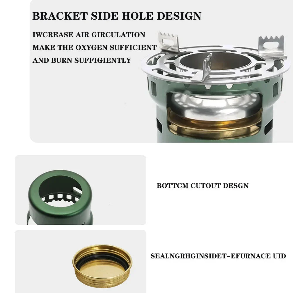 Portable Outdoor Alcohol Stove Green-3