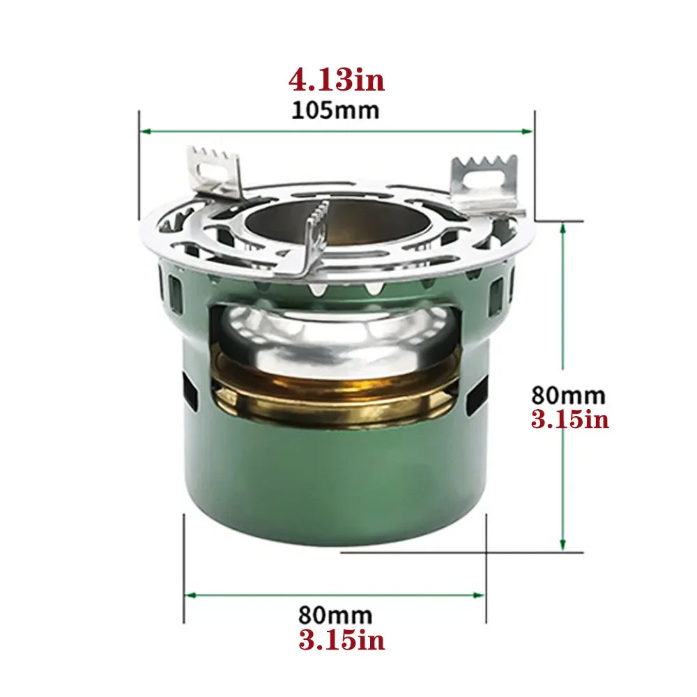 Portable Outdoor Alcohol Stove Green-1