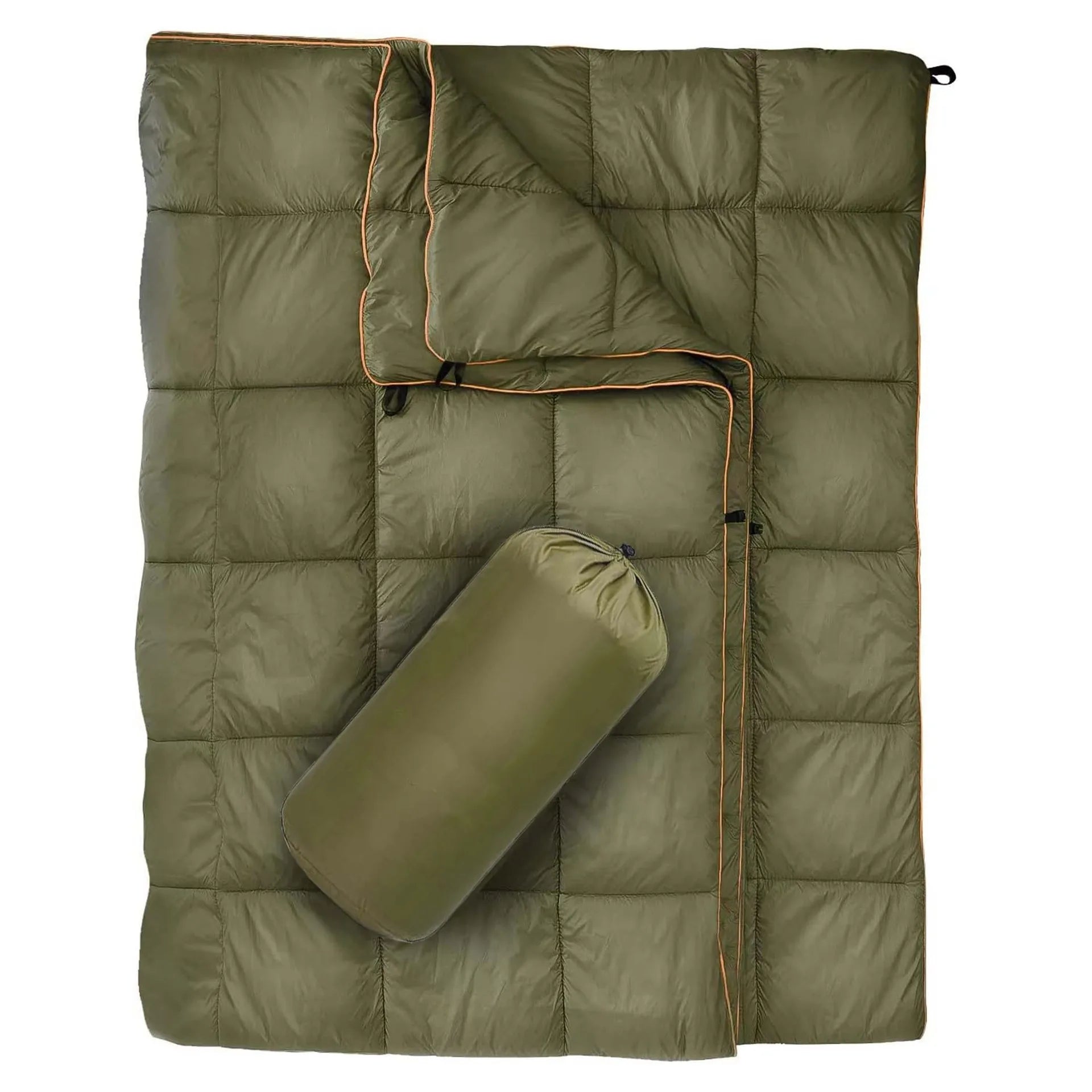 All-Season Lightweight Camping Blanket Green-0