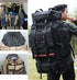 Tactical Backpack with Reflective Strips Black-2