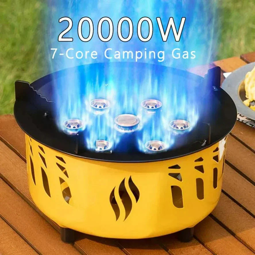 20000W Camping Stove 7-Core Yellow-2