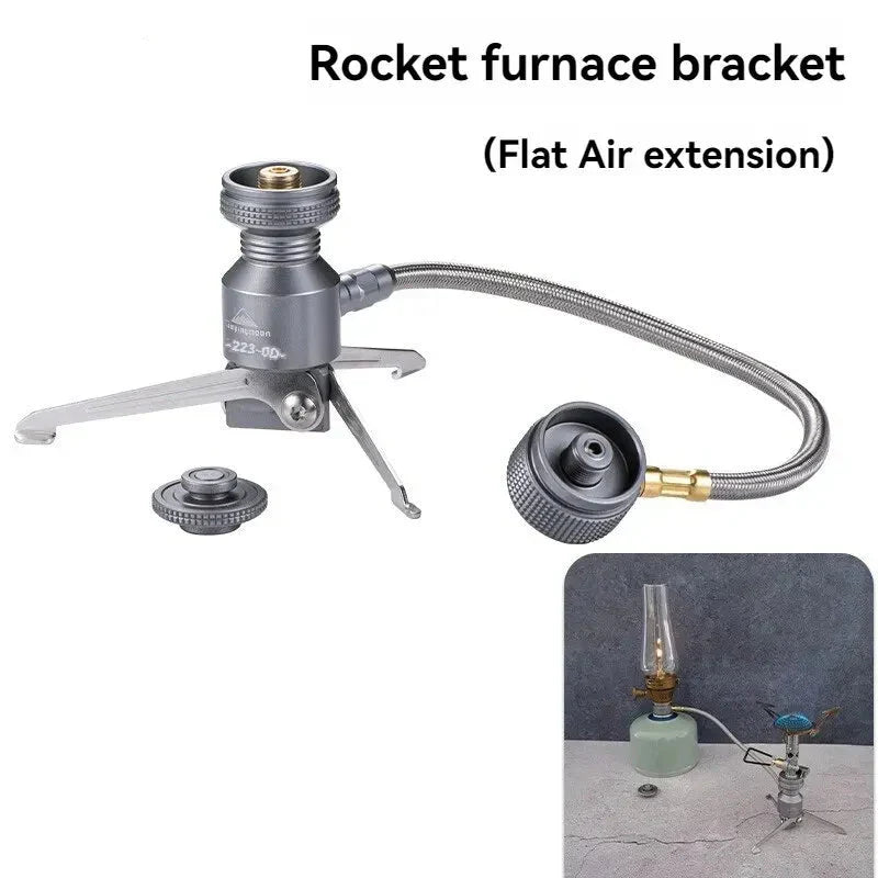 Camping Furnace Support Dual Stove Silver-2