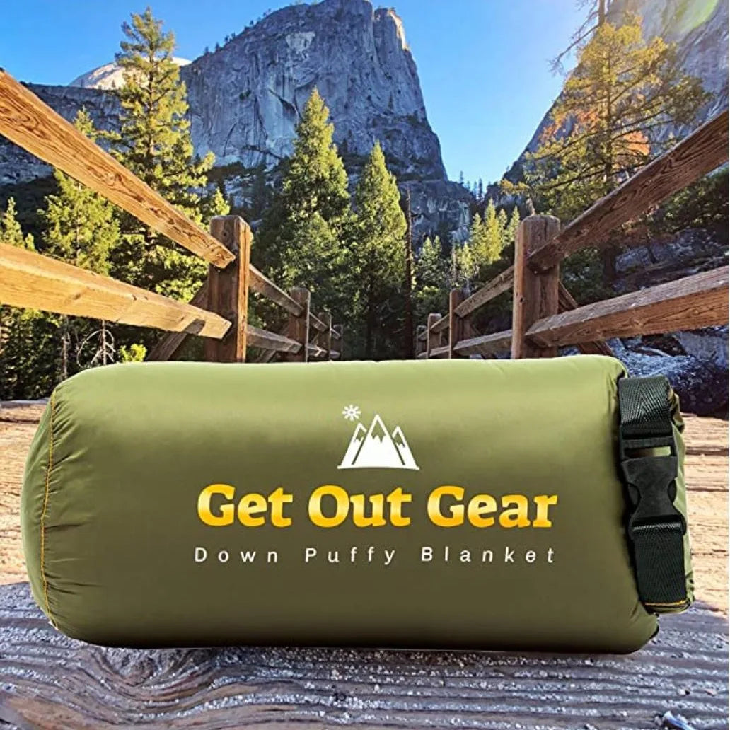 All-Season Lightweight Camping Blanket Green-2