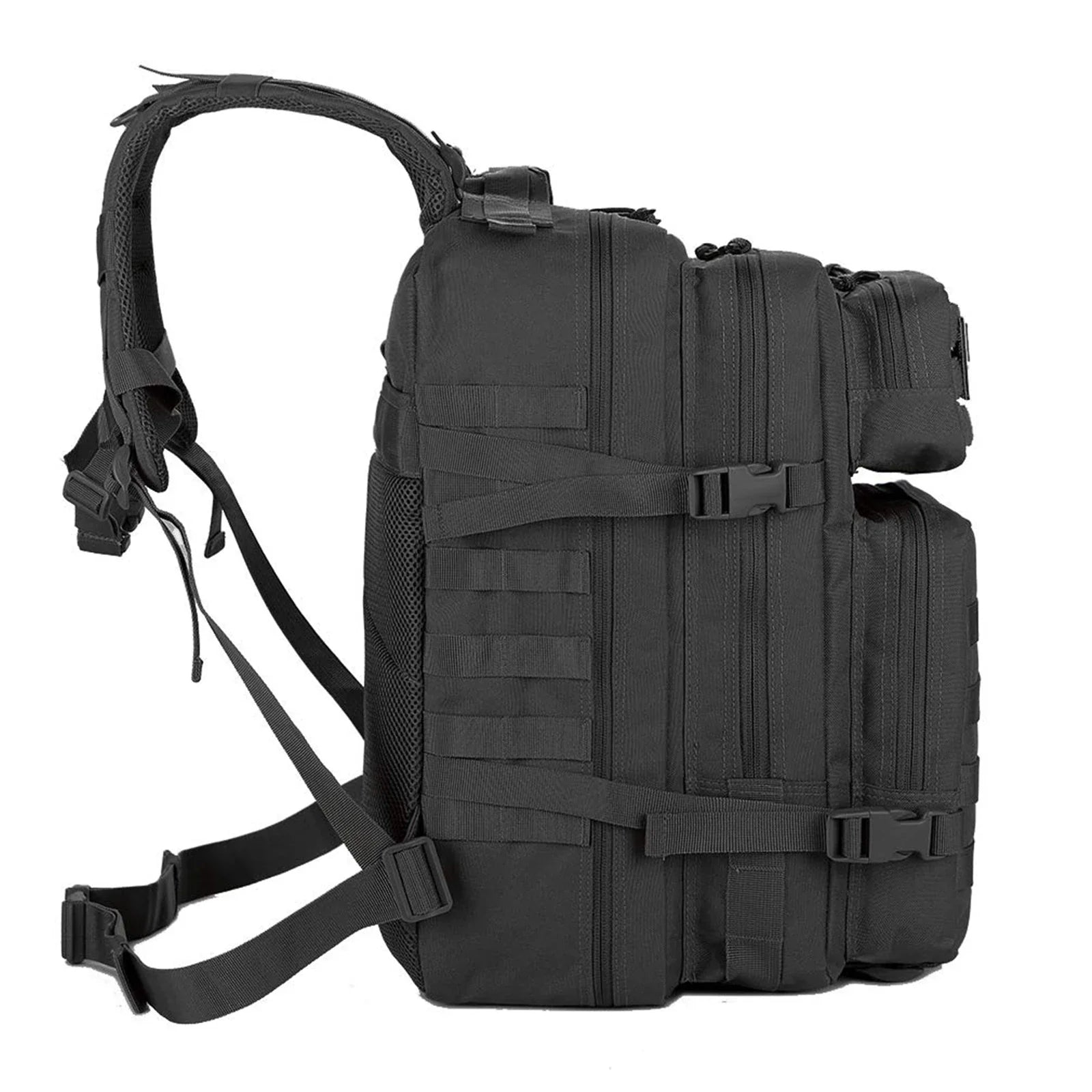 NNEOBA 45L Tactical Molle Backpack Military-Grade Assault Pack Bug Out Bag Black-2