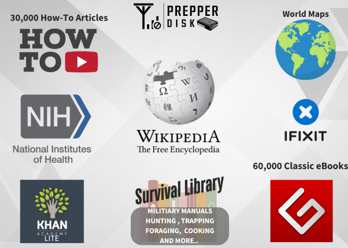 Prepper Disk Premium | Loaded with 512GB of Survival Content