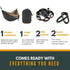 Double Parachute Hammock with Straps & Carabiners-2