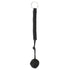 Outdoor Security Protection Black Monkey Fist Steel Ball Bearing Self Defense Lanyard Survival Key Chain(Black)