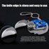 Portable Mini Folding Blade Knife Pocket Small Outdoor Military Survival Knifes Keychain Multitool Self Defense(Blue)