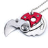 Portable Mini Folding Blade Knife Pocket Small Outdoor Military Survival Knifes Keychain Multitool Self Defense(Red)