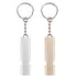 3 PCS Mini Portable 120db Double Pipe High Decibel Outdoor Camping Hiking Survival Whistle Double-frequency Emnergecy Whistle Keychain(Silver)