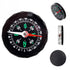 10 PCS DC45 Portable Mini Precise Compass Practical Guider for Camping Hiking North Navigation Survival Button Design Compass, Diameter: 45mm(Black)