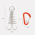 Outdoor Barracks Octopus Buckle Camping Deck Nail Stainless Steel Fixed Tent Rope Buckle